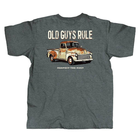 Old Guys Rule Men's Tee - Respect the Rust XL