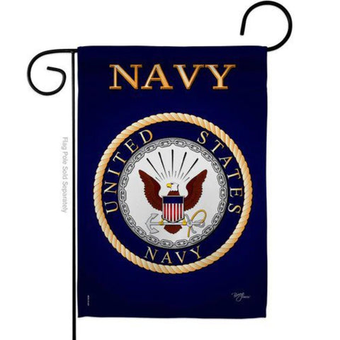 Impressions Garden Flag - Navy