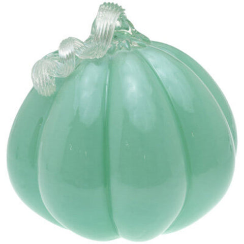 Turquoise Glass Pumpkin - Large