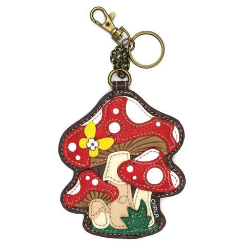 Chala Handbag Key Chain Coin Purse - Mushroom