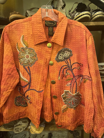Beaded Stitched applique jacket