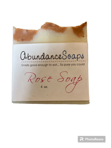 Abundance Soaps - Rose 4oz Handcrafted Soap Bar