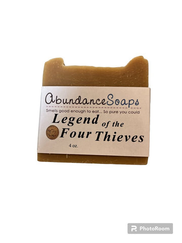 Abundance Soaps - Legend of the Four Thieves 4oz Handcrafted Soap Bar