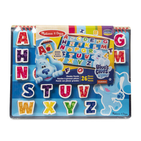 Melissa & Doug Blues Clues & You Wooden Chunky Puzzle - Alphabet