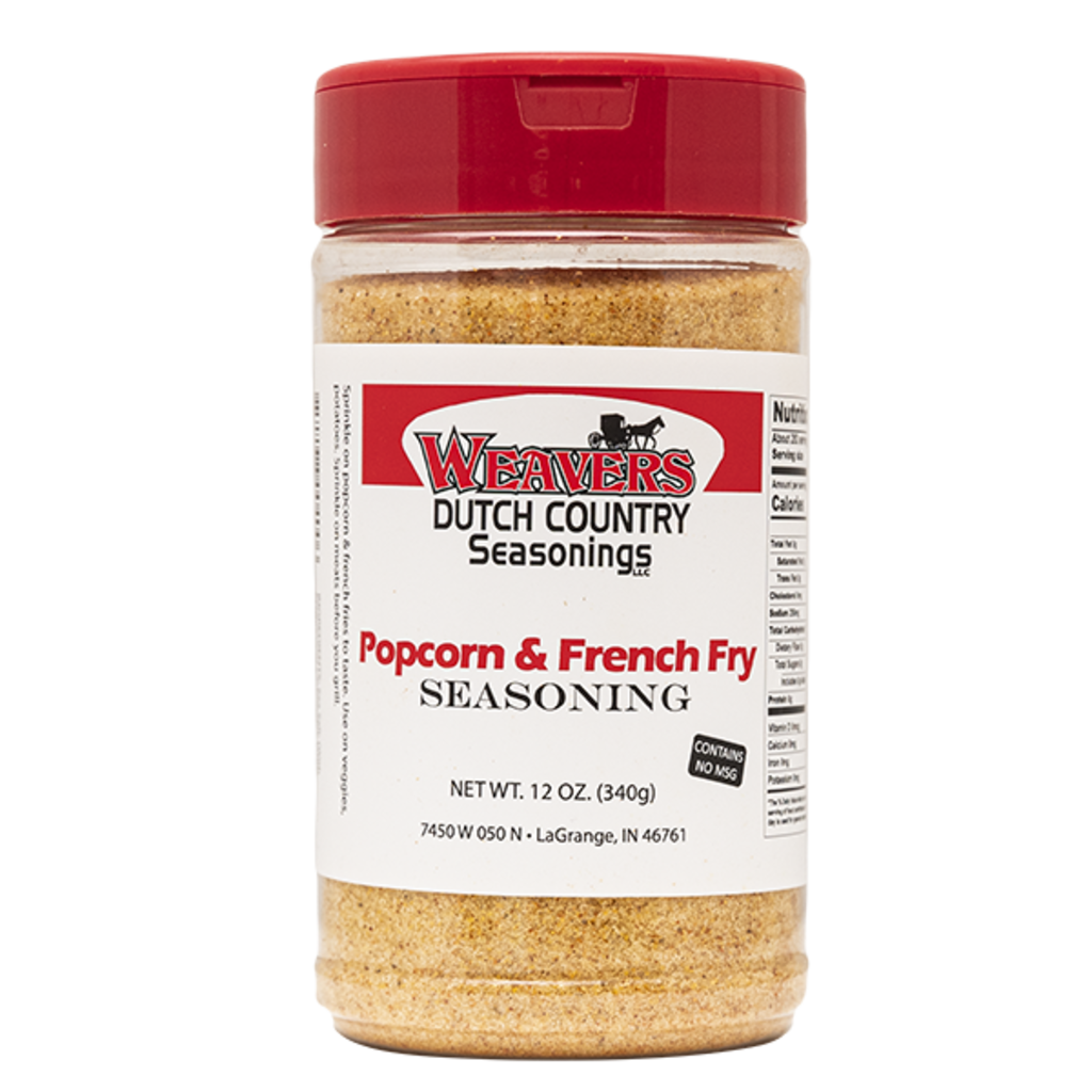 Weavers Dutch Country - Popcorn & French Fry Seasoning 8oz