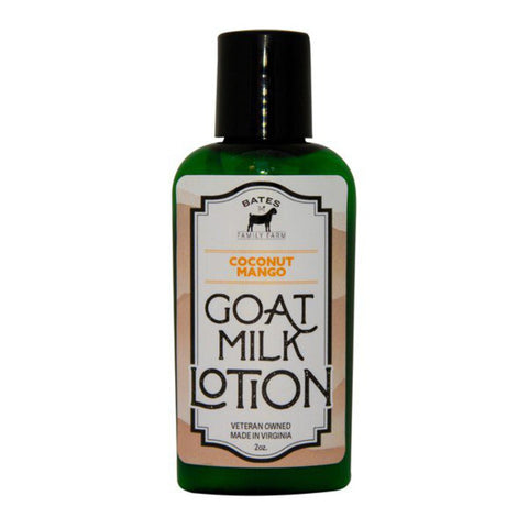 Bates Farm Goat Milk Lotion - Coconut Mango 2oz