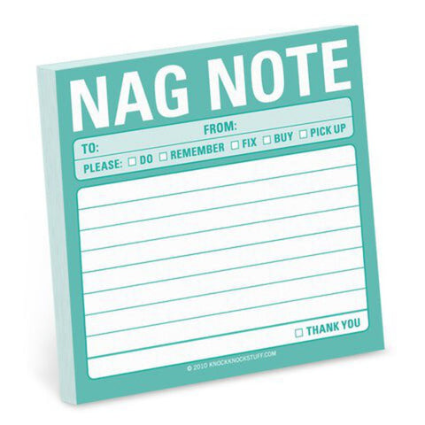 Knock Knock - Sticky Notes: Nag Note