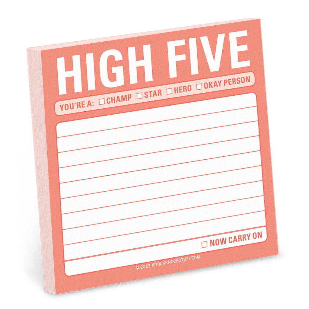 Knock Knock - Sticky Notes: High Five