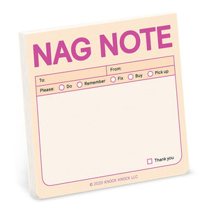 Knock Knock Sticky Note Refresh: Nag Note Pastel