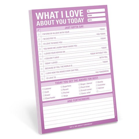Knock Knock - Pad: Love About You Today