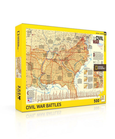 New York Puzzle Company - Battles of the Civil War 500 Piece Jigsaw Puzzle