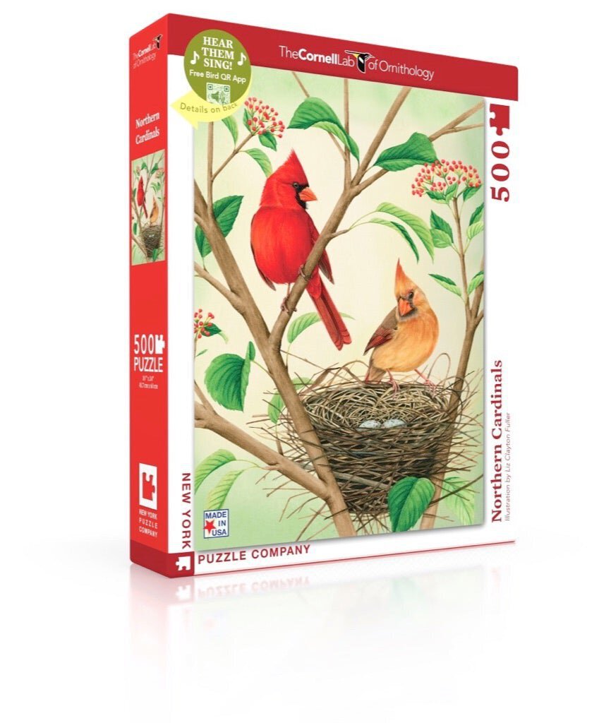 New York Puzzle Company - Northern Cardinals 500pc Jigsaw Puzzle