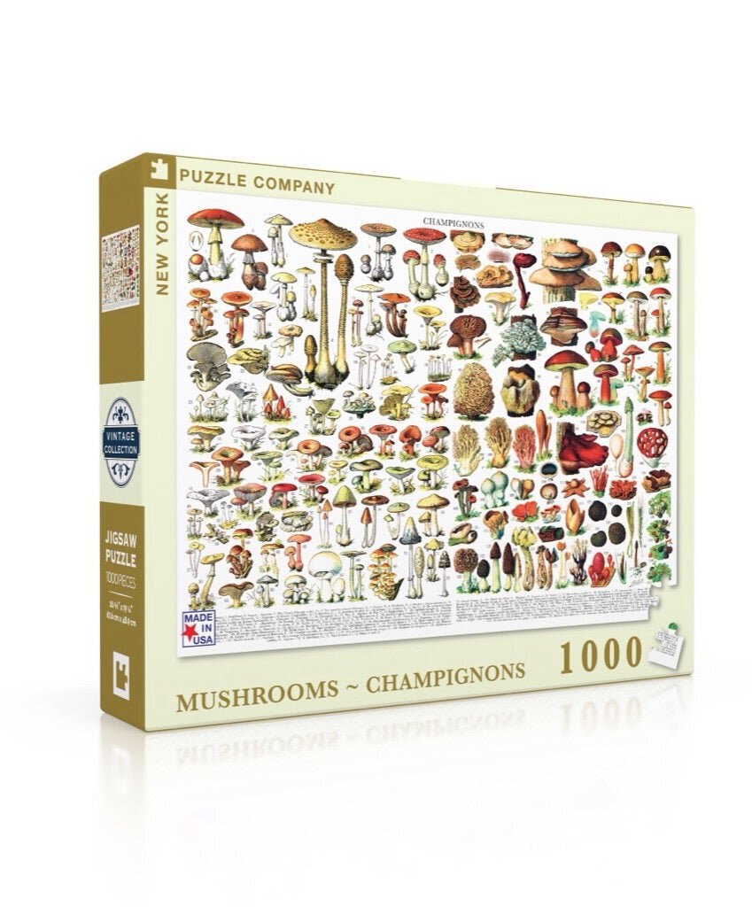 New York Puzzle Company - Mushrooms 1000pc Jigsaw Puzzle