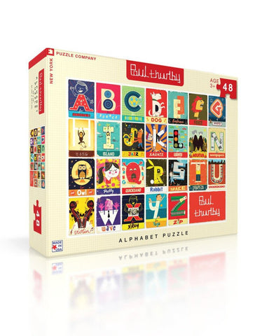 New York Puzzle Company - Alphabet Puzzle 48pc Jigsaw Puzzle