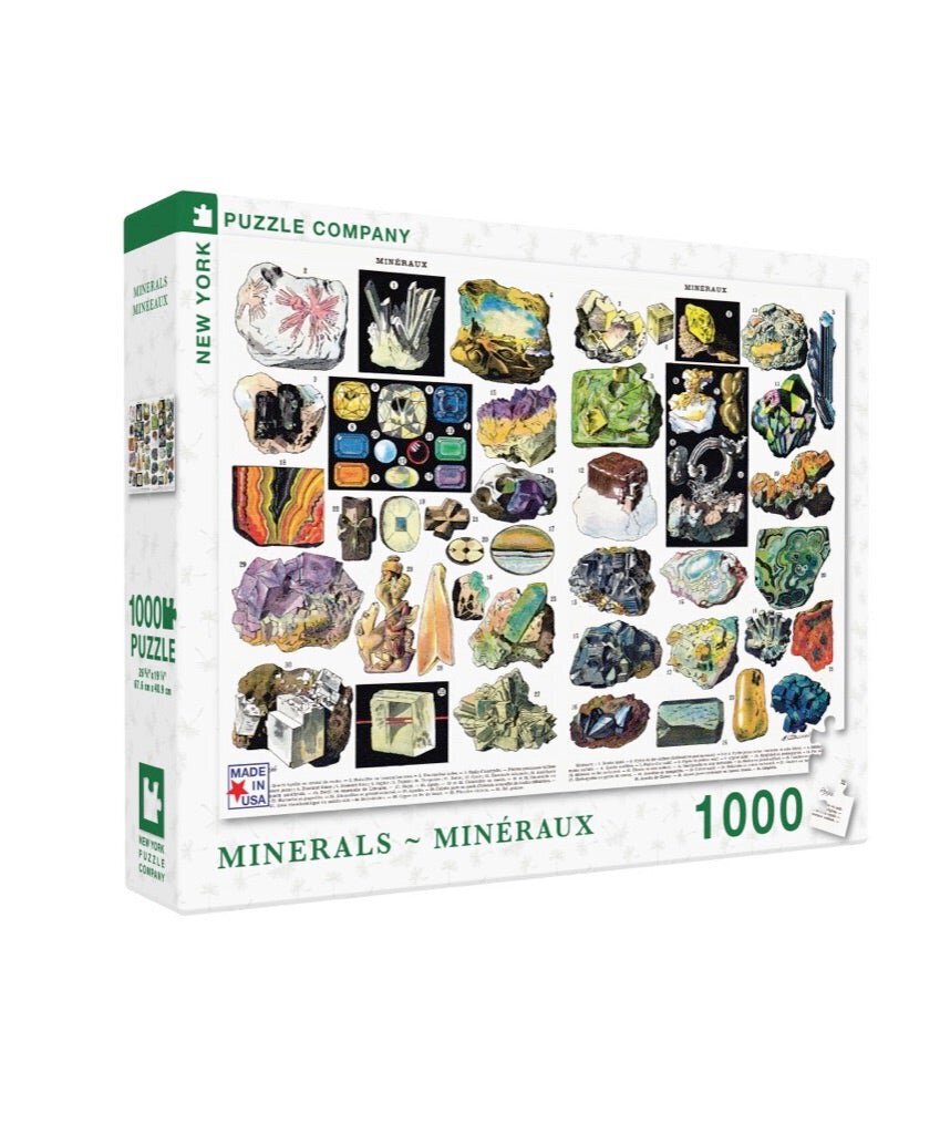 New York Puzzle Company - Minerals & Gems 1000pc Jigsaw Puzzle