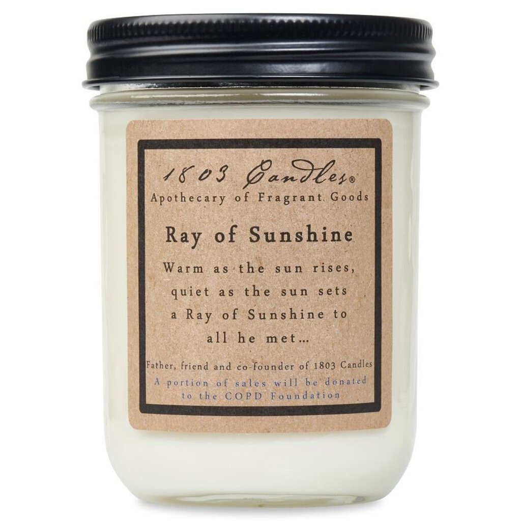 1803 Candles - Ray of Sunshine Original 14oz Jar Candle