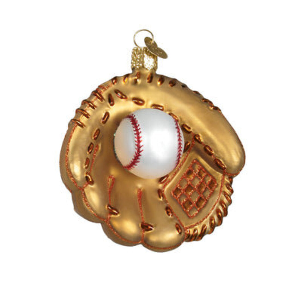Old World Christmas - Baseball Mitt Blown Glass Ornament