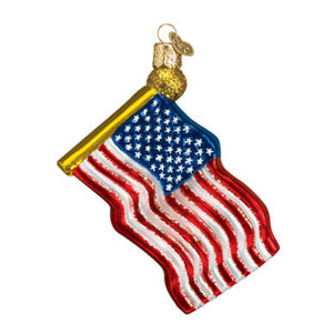 Old World Christmas - Star Spangled Banner Blown Glass Ornament