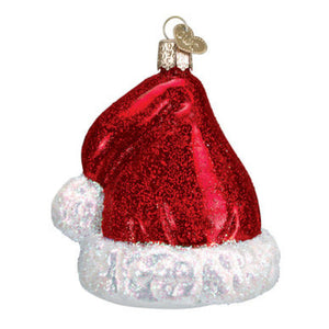 Old World Christmas Santa's Hat Blown Glass Ornament