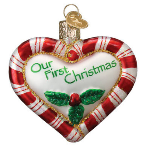 Old World Christmas - Our First Christmas Blown Glass Ornament
