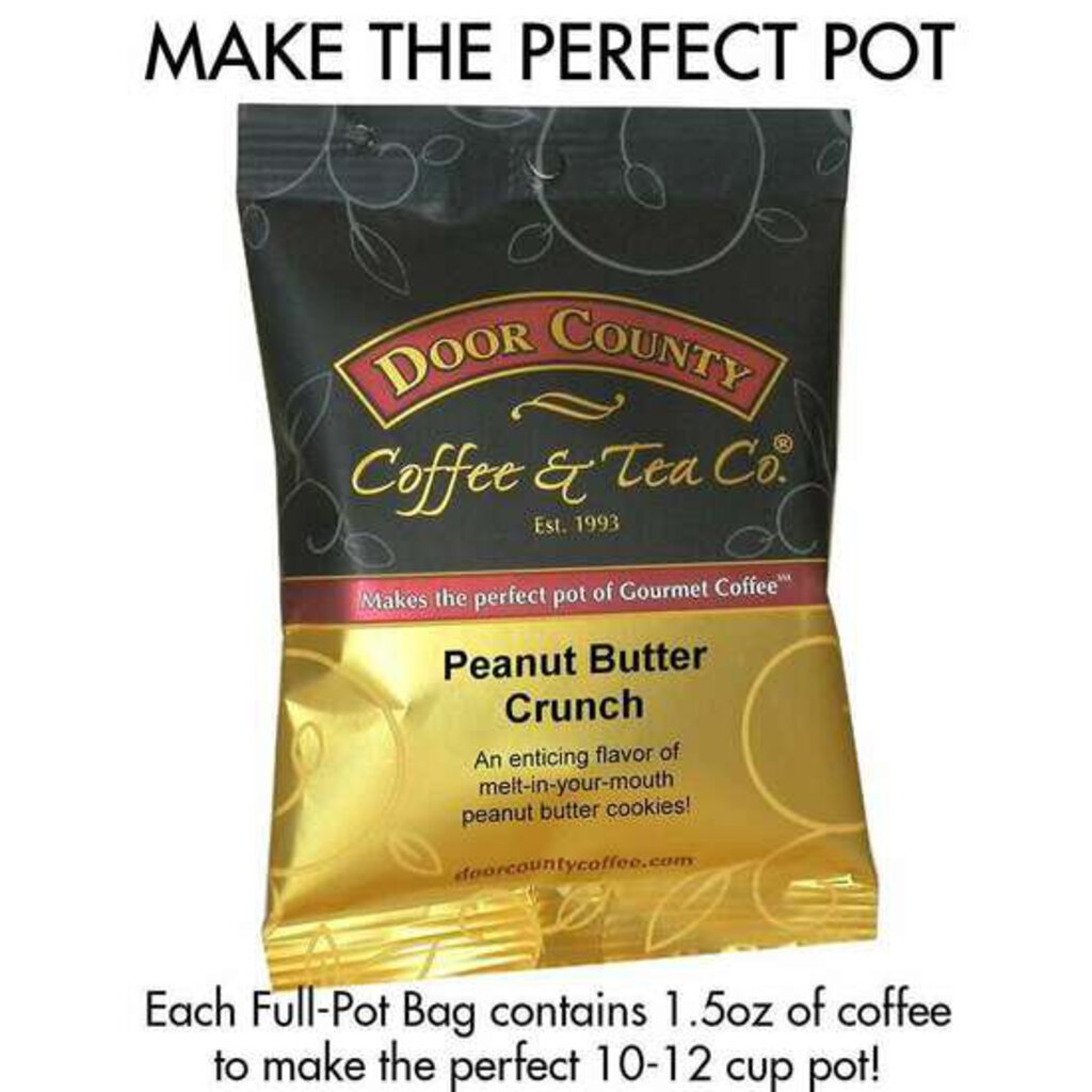 Door County Coffee - Peanut Butter Crunch Full Pot Bag