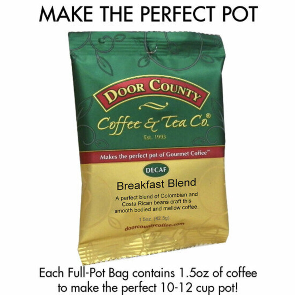 Door County Coffee - Breakfast Blend Decaf Full Pot Bag