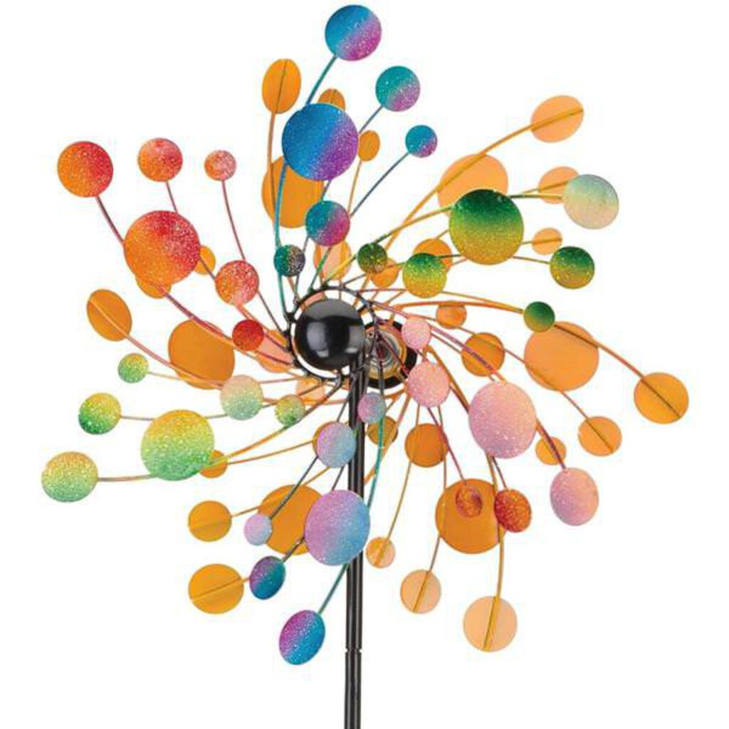19" Metal Wind Spinner - Confetti