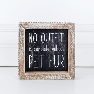 Pet Fur Shelf Sign
