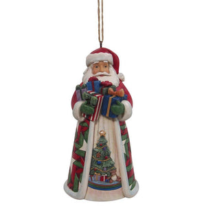 Jim Shore Ornament - Santa Arms Full of Gifts 6009463