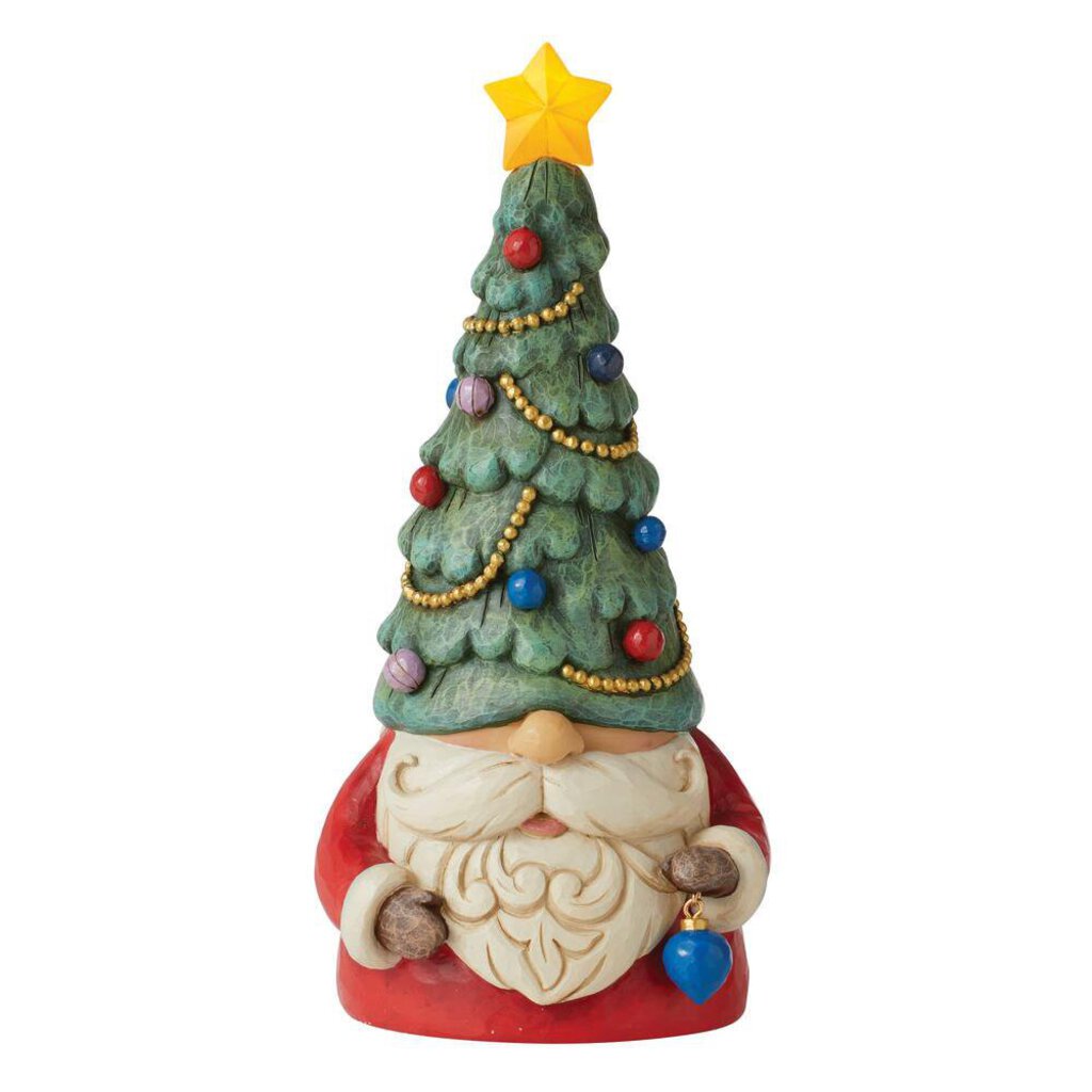 Jim Shore Lighted Christmas Tree Gnome Figurine