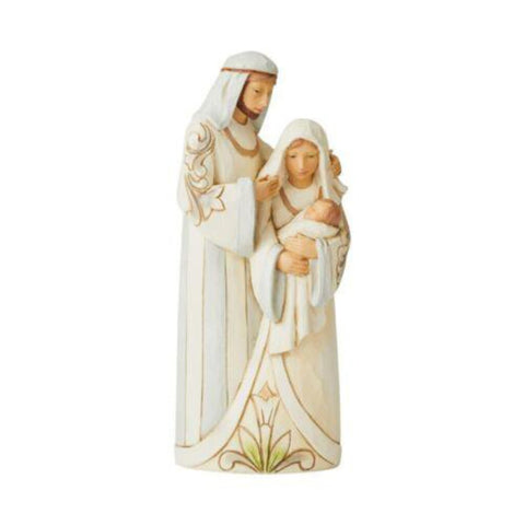 Jim Shore White Woodland "Babe So Small King of All" Holy Family 6006375