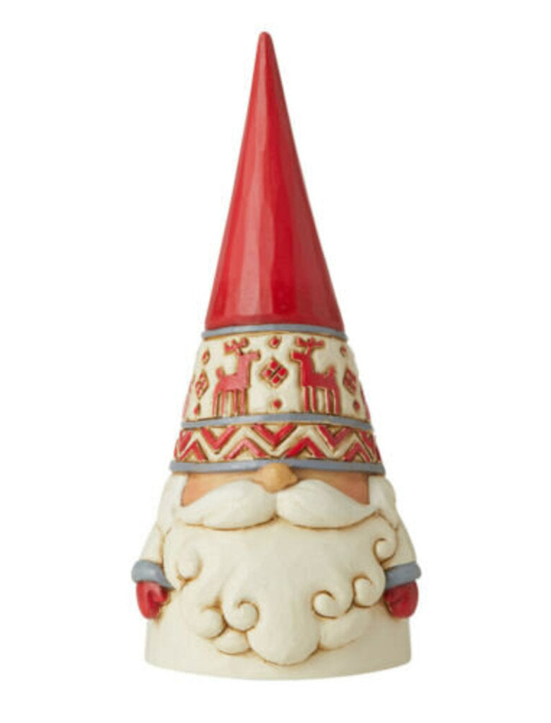 Jim Shore Nordic Gnome Noel Red Reindeer Hat 6006623