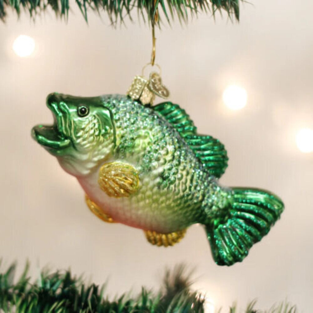 Old World Christmas Blown Glass Ornament - Largemouth Bass
