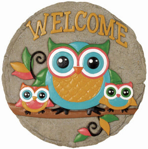 Owl Welcome Stepping Stone