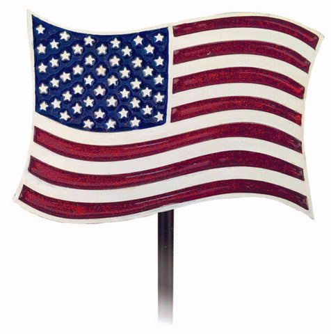 American Flag Garden stake
