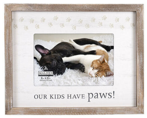 Malden International - Kids Have Paws 4x6 Photo Frame