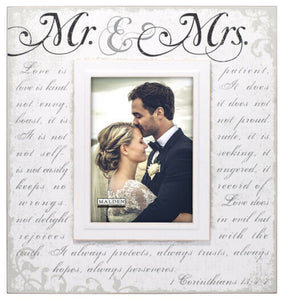 Malden International - Mr & Mrs. Corinthians Photo Frame 5x7