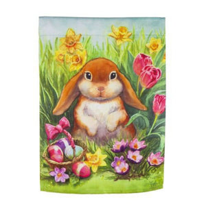 Garden Flag - Easter Bunny Whiskers Suede