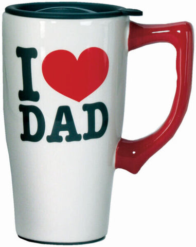 Ceramic Travel Mug - I Love Dad
