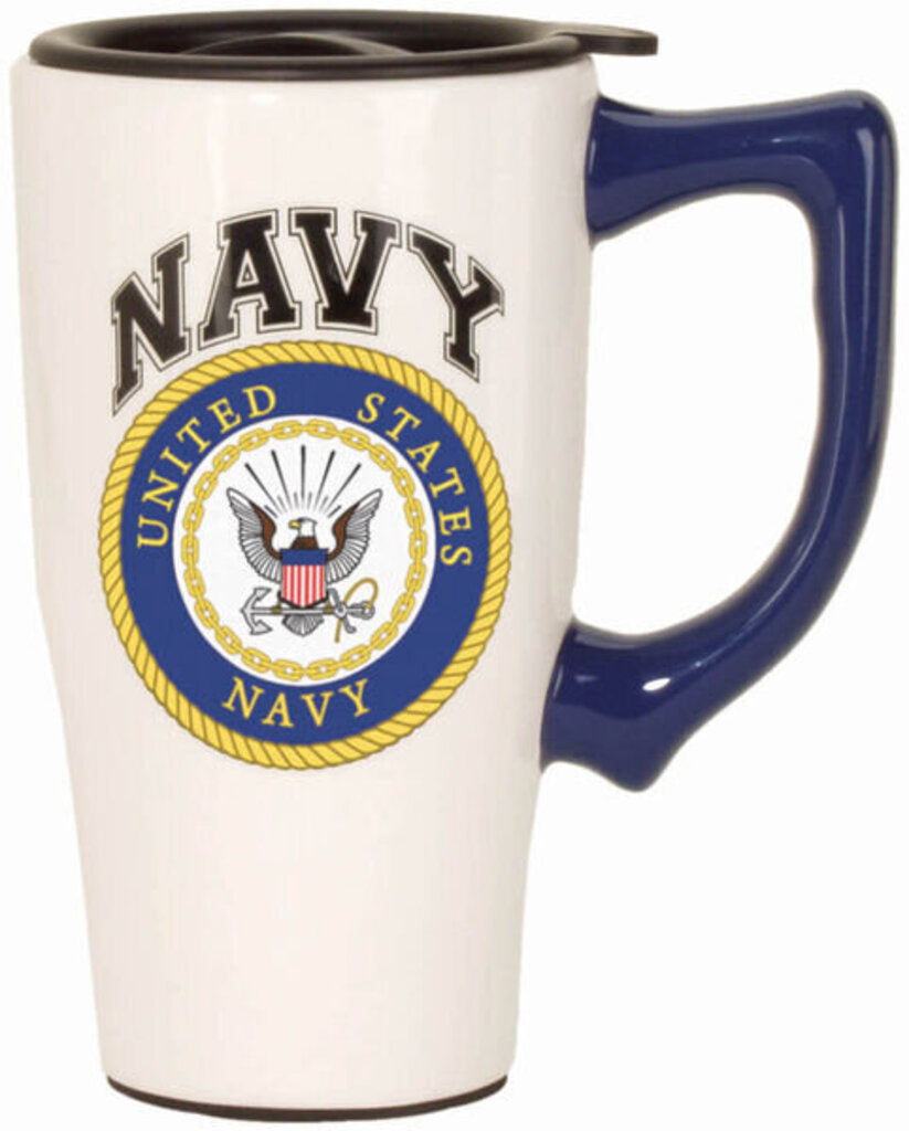 Ceramic Travel Mug - Navy
