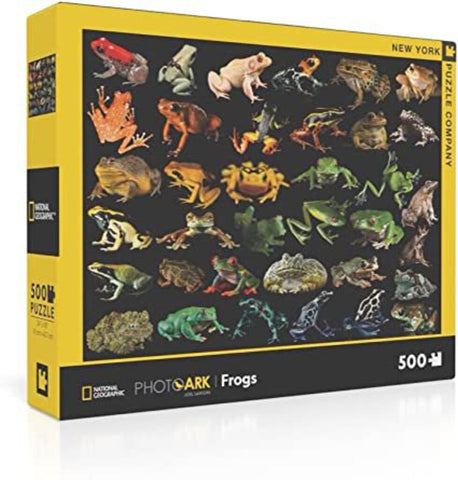 New York Puzzle Company - National Geographic Photo Ark Frogs - 500 Piece Jigsaw Puzzle