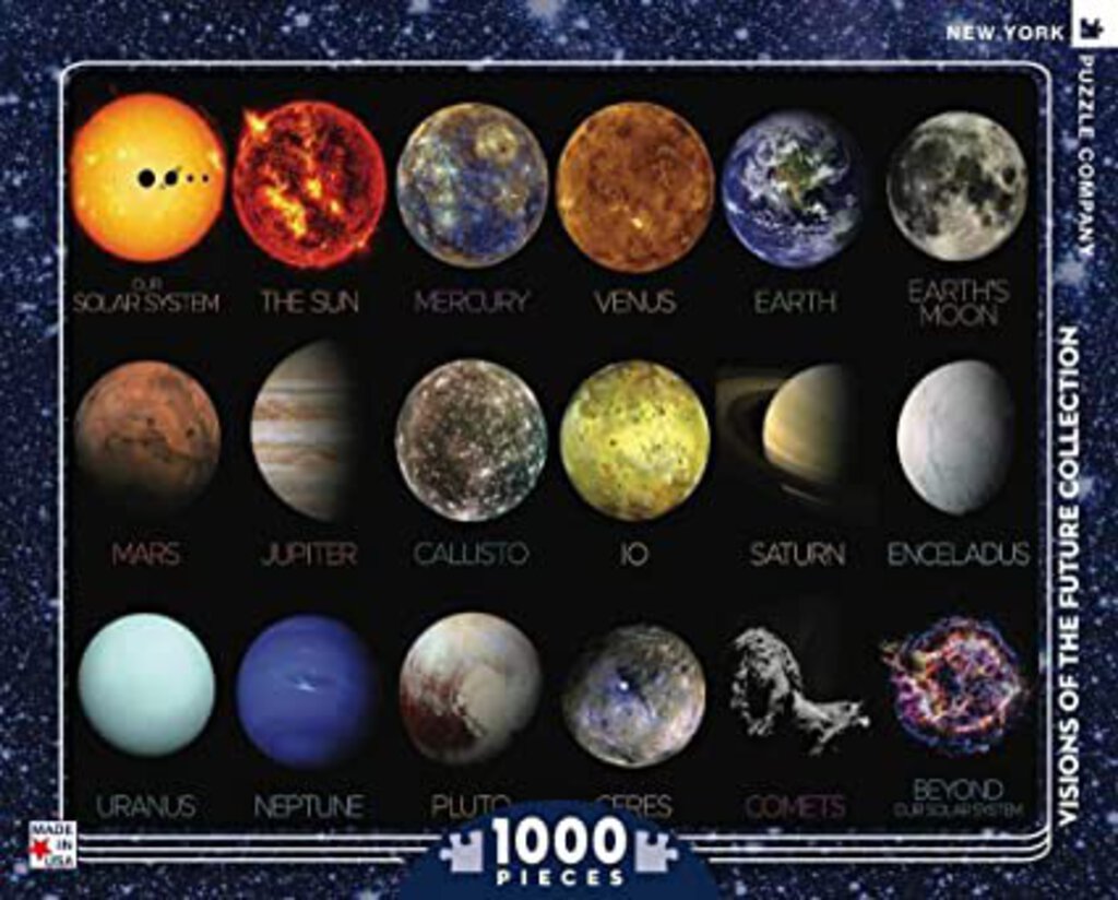 New York Puzzle Company - NASA The Solar System - 1000 Piece Jigsaw Puzzle
