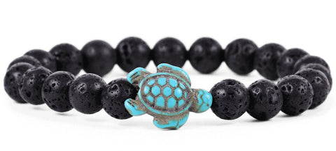Fahlo Bracelet - Sea Turtle (Lava Stone)