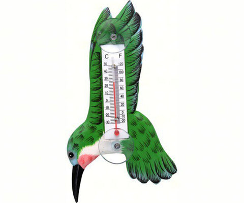 Window Thermometer Hummingbird