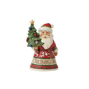 Jim Shore Heartwood Creek Santa Mini with Tree 6012960