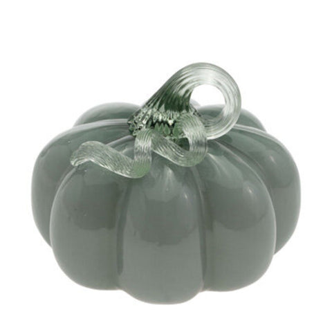 Sage Glass Pumpkin - Small