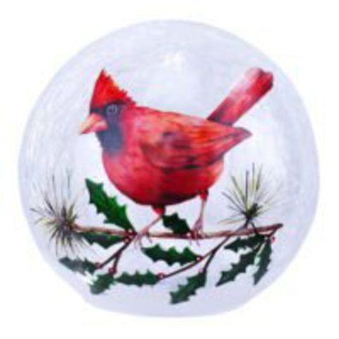 Cardinal & Holly LED Globe