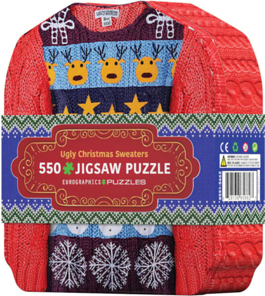 Eurographics Puzzle Tin - Ugly Christmas Sweater 550pc
