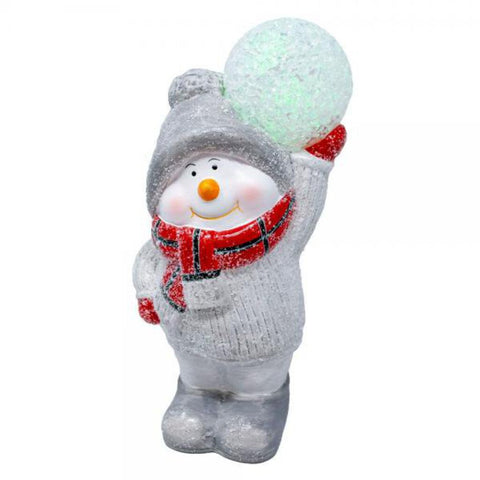 Snowman w/LED Snowball
