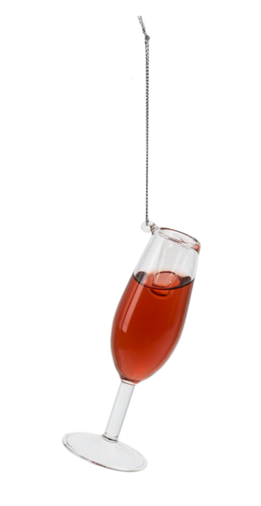 Proseco Wine Glass Ornament